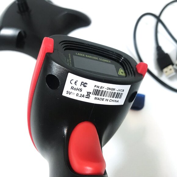 Wireless Barcode Scanner with Adjustable Stand and USB Flash Drive - Picture 3 of 10